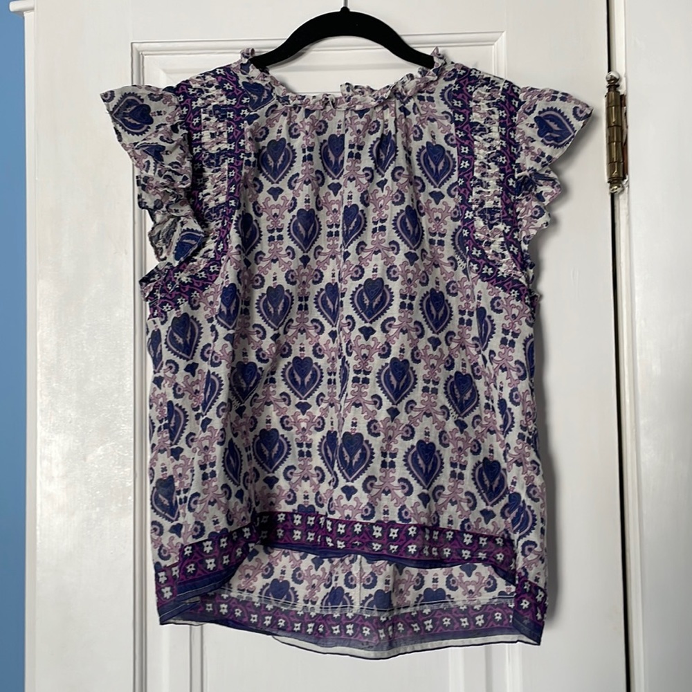 Sea Flutter sleeve top